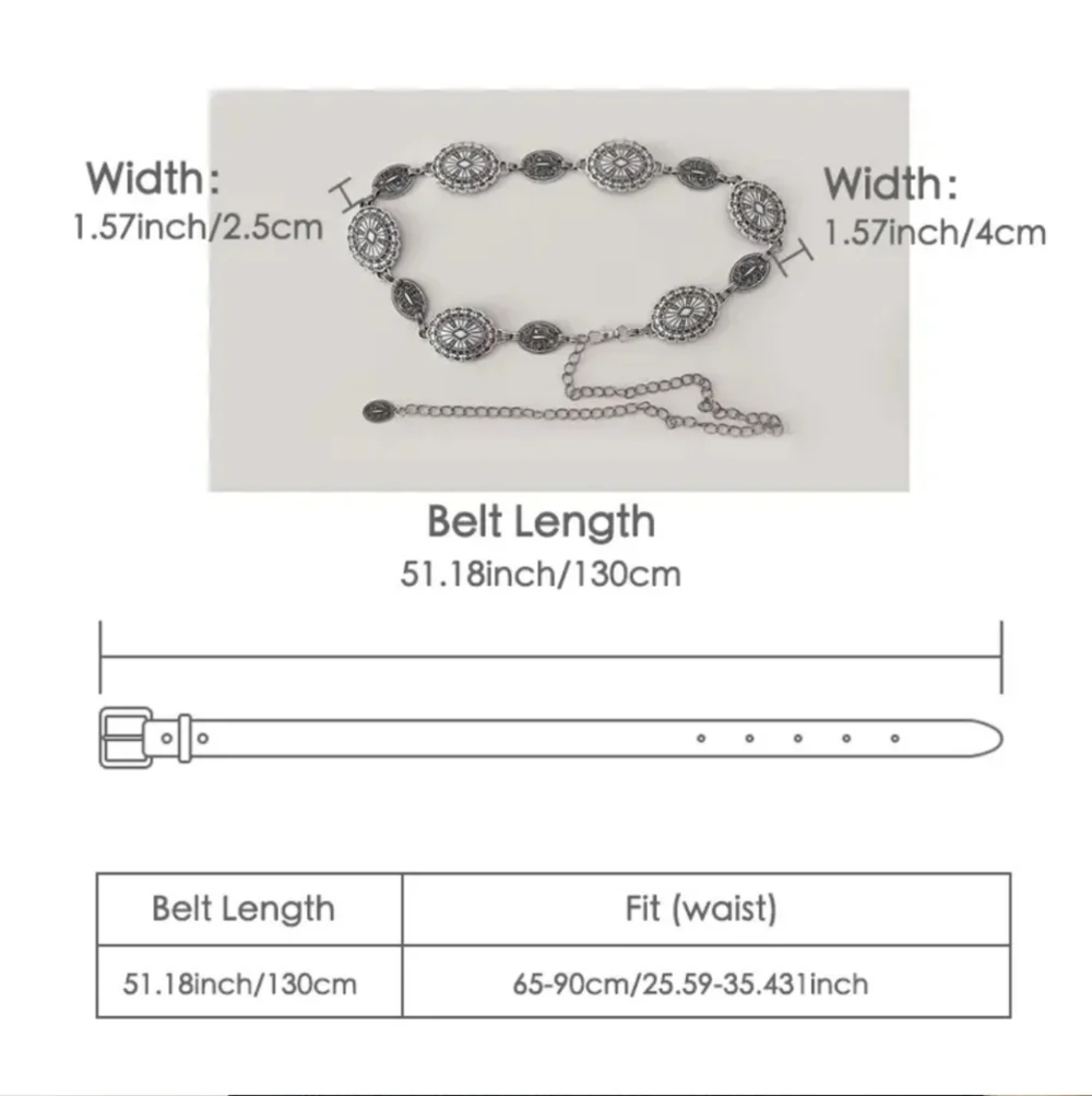 Ladies Classic Western Waist Chain